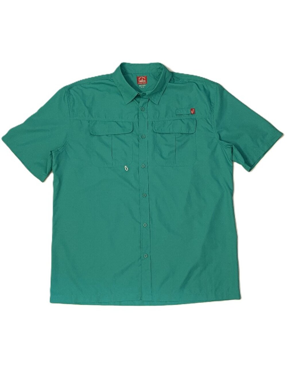 Red Hook Lure Fishing Shirt XL Short Sleeve Vented Breathable Pockets Loop